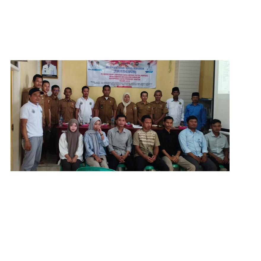 Musyawarah Desa Khusus Penetapan Pengurus Koperasi Merah Putih Desa Karoya Pada Tanggal 27 Mei 2025